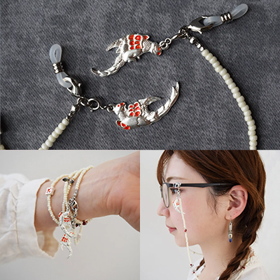 螺鈿紫檀阮咸グラスコード